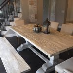 Faux driftwood table