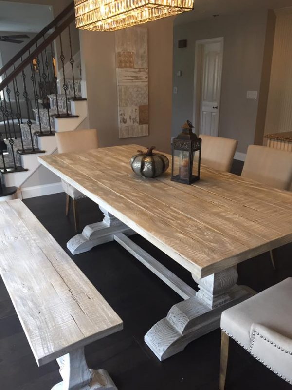 Transforming an engineered wood table into a Faux Painted Driftwood masterpiece Arlene Murals