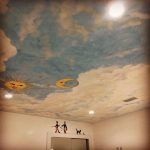 nursery cloud mural